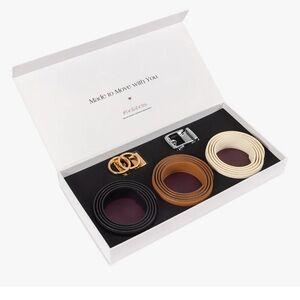 Versatile women’s Belt Set - Black, Brown, Cream